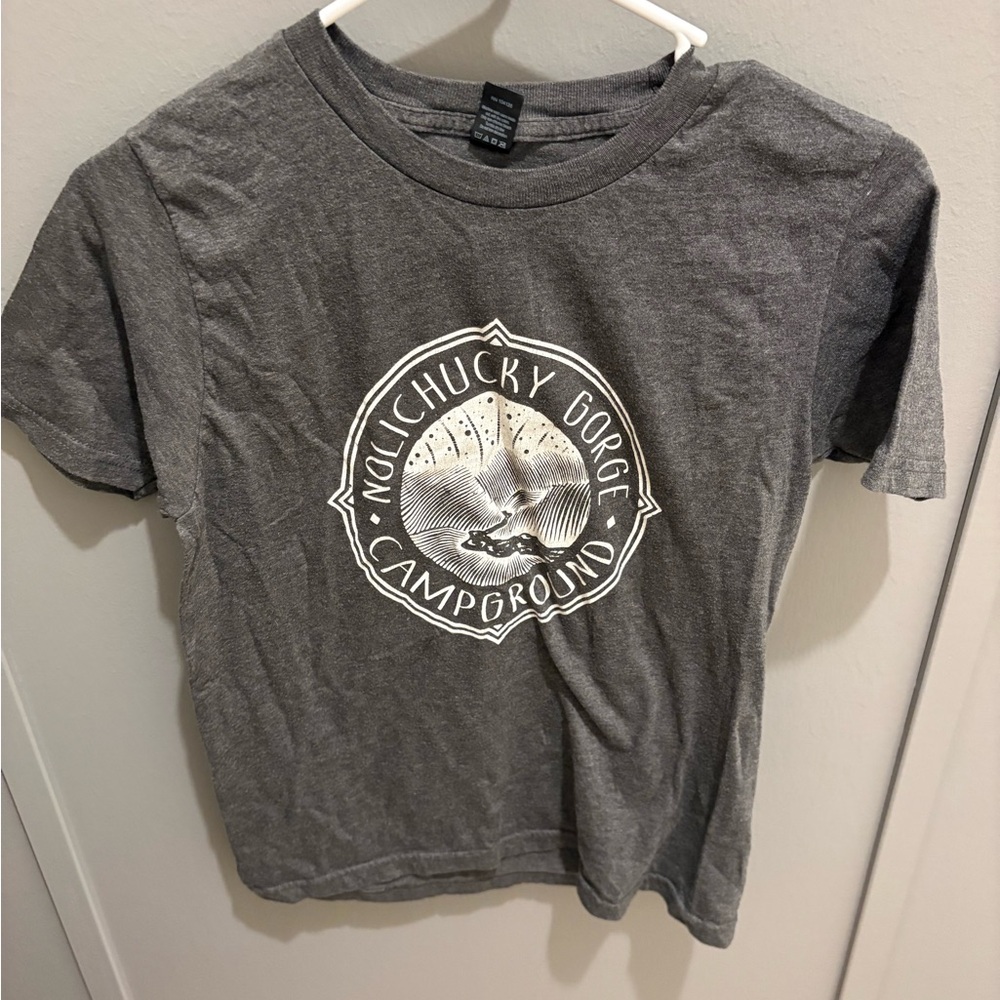 Gray Nolichucky Gorge Campground Graphic Tee